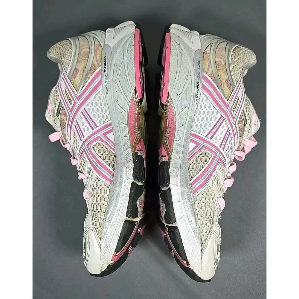 Asics Gel Kayano 16 Womens 9.5 Running Shoes Pink Silver White T050N - Picture 9 of 16